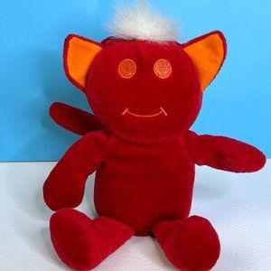 VERY RARE FIND Vintage Lee's‎ Babies Red Monster 9" Plush Stuffed Animal Toy